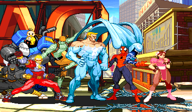 MvC Spider-Man and Chun Li vs Captain Commando and Red Venom
