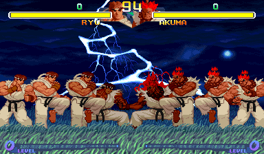 SFA2 Evil Ryu vs Akuma
